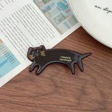 4pcs/1pc Korean Cute Acetate Cat Hair Clips, Side Clips, Bangs Clips For Women, New Design,Hair Claws,Bobby Pin - Cat - View 17