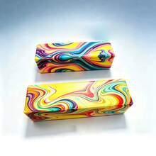 1pc New Creative Marbled Cheese Bar PU Slow Rebound Squeeze Toy, Squishy High-Quality Stress Relief Toy - Suitable For Various Holiday Gifts, Party Favors, Birthday Party Gifts, Office Stress Relief Toys, Fun Gift - Multicolor - View 14