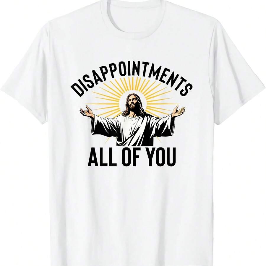 Detalles todo de ti divertido Jesús fe cristiana Meme camisetas gráficas impresas personalizadas camiseta para hombre Camisas ropa de calle - Multicolor - Ver 1