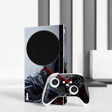 1套 Series S 印花圖案遊戲主機貼紙 防滑耐用防刮保護貼 個性化創意裝飾貼膜 - 查看 2