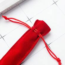 Funda para bolígrafo con cordón aleatorio de 1/5/10/20 piezas, previene arañazos, desgaste y abolladuras para bolígrafos, lápices ópticos o accesorios pequeños, adecuada para almacenar un solo bolígrafo, lápiz labial, brocha de maquillaje, joyas, unidad USB y otros artículos pequeños y delgados. Perfecta para uso diario, viajes o viajes de negocios, cumpleaños, aniversarios, vacaciones o regalos corporativos, temporada de regreso a la escuela - multicolor - Ver 6