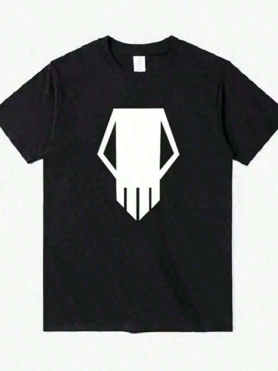 Playeras de hombre Camiseta de moda estampada de de verano, camiseta de alta calidad suelta para hombres, talla casual S-XXXl AZD1 - Negro - Ver 1