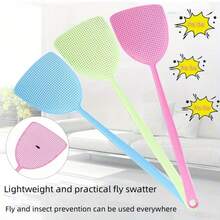 1pc Fly Swatter Set, Large Surface Long Handle Mosquito & Bug Swatter, Reusable Household Insect Killer Tool For Home, Kitchen, Patio, Garden & Outdoor Pest Control - Fly Swatter - View 6