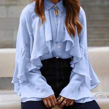 Women Blouses & Shirts - Khaki - View 7