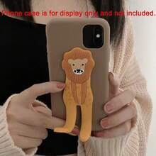 Creative Cute Long-Legged Animal Cat Adhesive Phone Stand Silicone 3D Back Sticker Flexible Foldable Holder - Multicolor - View 9