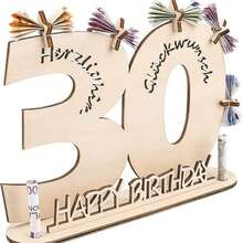 18/20/30/40/50/60/70/80 生日錢夾，生日派對裝飾，生日紀念品，祝福簽到用品，驚喜卡 - 彩色 - 查看 12