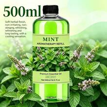 精油 - 高品質家用與酒店級 - 500ml 液體瓶，適用於擴香器、加濕器、空氣淨化器、車用擴香器和芳香噴霧，配有可重複填充的滴管 - 防漏設計，優質室內香氛 - 源自高品質家用及飯店用精油 - 查看 13