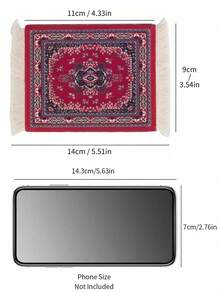 1PC Boho Non-Slip Coffee Mat Bohemia Drink Coaster, Absorbent Kitchen Counter Table Mat For Coffee Accessories, Heat-Resistant Placemat,Dish Drying Mat For Cups, Splash Proof Desk Protector Mat For Home Coffee Station,Coffee Placemat - Type a - View 13