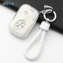 Funda de control remoto de llave de coche de TPU compatible con Lexus GX460 RX350 ES350 IS250 GX460 LX570 IS350 GS430 GS300 GS450h - Lexus C - Ver 7