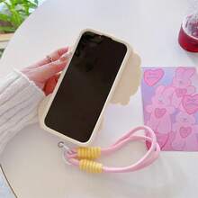 Sanrio Cute 3D Cartoon My Sweet Piano Sheep Phone Case For  16 Pro Max 17 15 14 13 12 Pro Max Wrist Strap Silicone Cover.Holiday Accessories. Case 17 Pro Ma Fundas Funny Phone Case - 附肩帶 - 查看 6