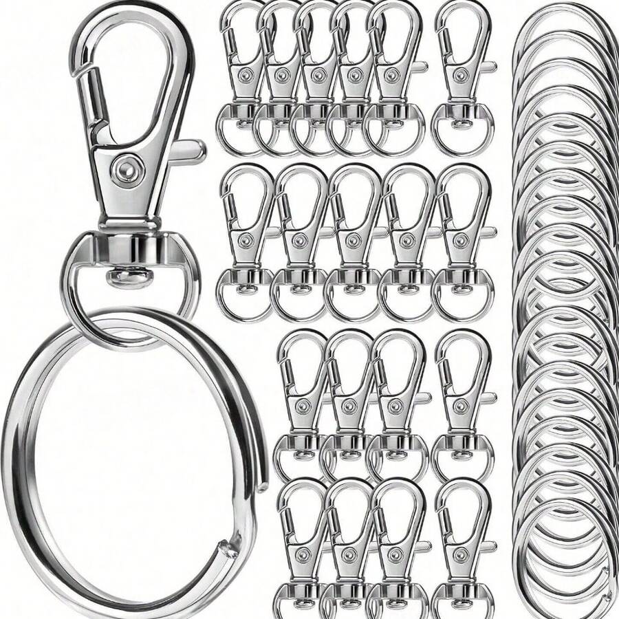 50piezas/Set Kit de Materiales para Hacer Llaveros DIY - Llavero - Ver 1