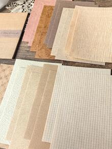 1 Paquete 20 Hojas Papel Decorativo de Textura Natural Material de Fondo Vintage para Collage DIY - BQ923 - Ver 4