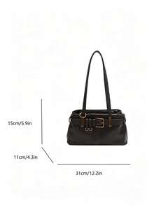 New Fashionable Shoulder Bag Versatile Large Capacity Underarm Bag Premium Handbag For Women - Brown - View 5