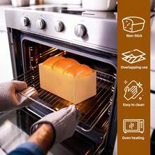 50/100pcs Bread Mold Liners, Baking Parchment Paper, Baking Liners, Bread Pan Liners, Unbleached Bread Pan Liners, Suitable For 9x5 Mold, Non-Stick Cake Mold Liners And Oil-Resistant Rectangular Paper Liners - Multicolor - View 3