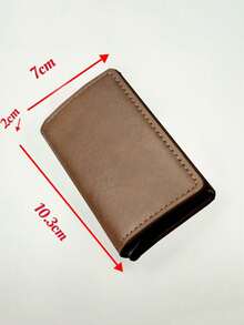 1 chiếc ví đựng thẻ chống trộm RFID tự động bật lên dành cho nam, hộp kim loại hợp kim nhôm PU nhiều ngăn đựng thẻ, màu bạc, thích hợp cho thanh thiếu niên, hoạt động thể thao ngoài trời mùa hè, kỳ nghỉ, quà tặng tốt nghiệp hoặc phụ kiện sinh nhật. - Một cỡ - Xem 9