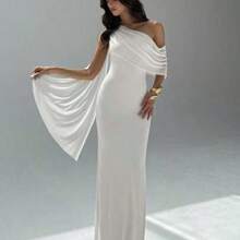 Women Midi Dresses - White - View 1