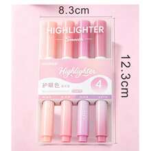 Gradient Fluorescent Highlighter Pens, High-Quality Colorful Marker Pens, Student And Meeting Marker Pens, Smudge-Resistant, Soft Tip Design, Large Capacity, Lightweight And Durable, Smooth Writing, Eye-Protection Highlighter Pens, Suitable For Note-Taking, Diary, Study And Office Scenes. - Multiple Styles - View 4