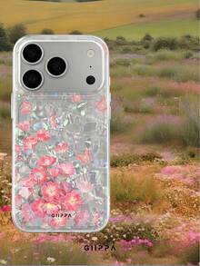GIIPPA 1個貝殼圖案底座搭配蝴蝶與花卉設計，Phone 17 Pro Max 手機殼，相容於 Phone 16 Pro Max、15 Pro Max、14 Pro Max，韓系高端時尚趣味手機殼，相容於 11/12/13/14/15/16 Pro Max Plus，優雅設計適合男女，聖誕節、情人節、復活節、婚禮季和生日送女友的完美禮物！ - 彩色 - 查看 7