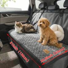 VIPMART 1pc Dog Car Seat Cushion, Warm Thickened, Easy To Clean, Durable Polyester Fiber, Suitable For SUV, Sedan And Truck, Back Seat Extension Coverage, Suitable For Winter Driving, Suitable For Large, Medium And Small Pets Cats And Dogs, Anti-Slip Protective Mat - Dark Grey - View 6