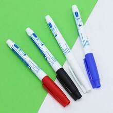 4 Packs Waterproof Permanent Markers, Long Nib Fine Point Deep Hole Pens, Long Reach Construction Marking Tools - Multicolor - View 1