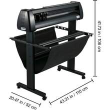 34-Inch Vinyl Cutter, Vinyl Cutting Machine, Handheld Vinyl Printer, Cutting Plotter With LCD Screen For Signs, With Signmaster Software For Design And Cutting, With Supplies And Tools - 34" Pantalla LCD - View 10