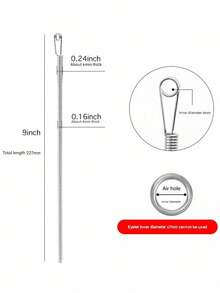 2/4pcs Spring-Loaded Flexible Drawstring Replacement Tool | 2-In-1 Elastic Band Inserter For Pants, Hoodies And Skirts | Home Essential Kit With Waistband Fixing Strap, No-Sew DIY Helper | Women's Christmas Gift (Steel Spring, Bendable Guide Head) - 2pcs/9inch - View 6