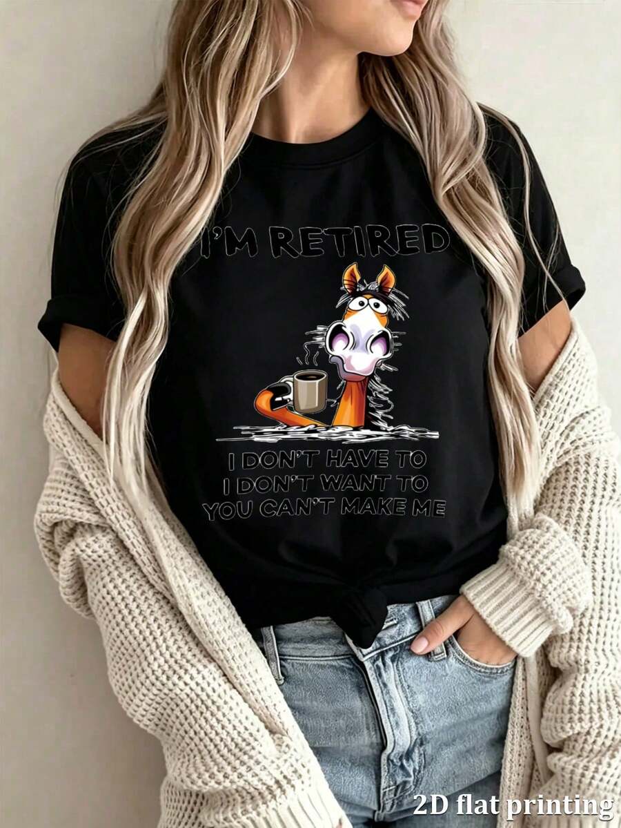 Women T-Shirts - 黑色 - 查看 1