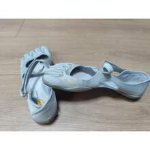 Five Finger Shoes Women Mary Jane Ballet Flats Cross Strap Yoga Sneakers Barefoot Fitness Shoes Lightweight Breathable Walking - White - View 9