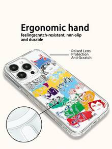 Miniso 時尚磁吸手機保護殼 男款，適用於 iPhone 18 18pro 18promax 17ProMax/17 Pro/Air/16 Pro Max/15 Plus/14/13/IP 17/15Pro/12 Pro/11/16 Plus,XR Apple Android 機型，Galaxy S22,S23plus,Galaxy S23ultra S24plus,Galaxy S25,Galaxy S25ultra,Galaxy S26,S26ultra 防摔防刮保護殼，適合作為家人與朋友的節日禮物 - 透明2 - 查看 5