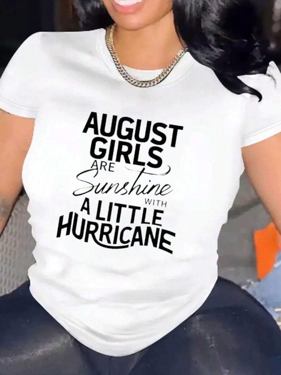 Women's Comfortable Round Neck Casual Cotton Blend Short Sleeve T-Shirt Soft Breathable Top Women's Clothing Summer Spring Streetwear - 黑 - 查看 1