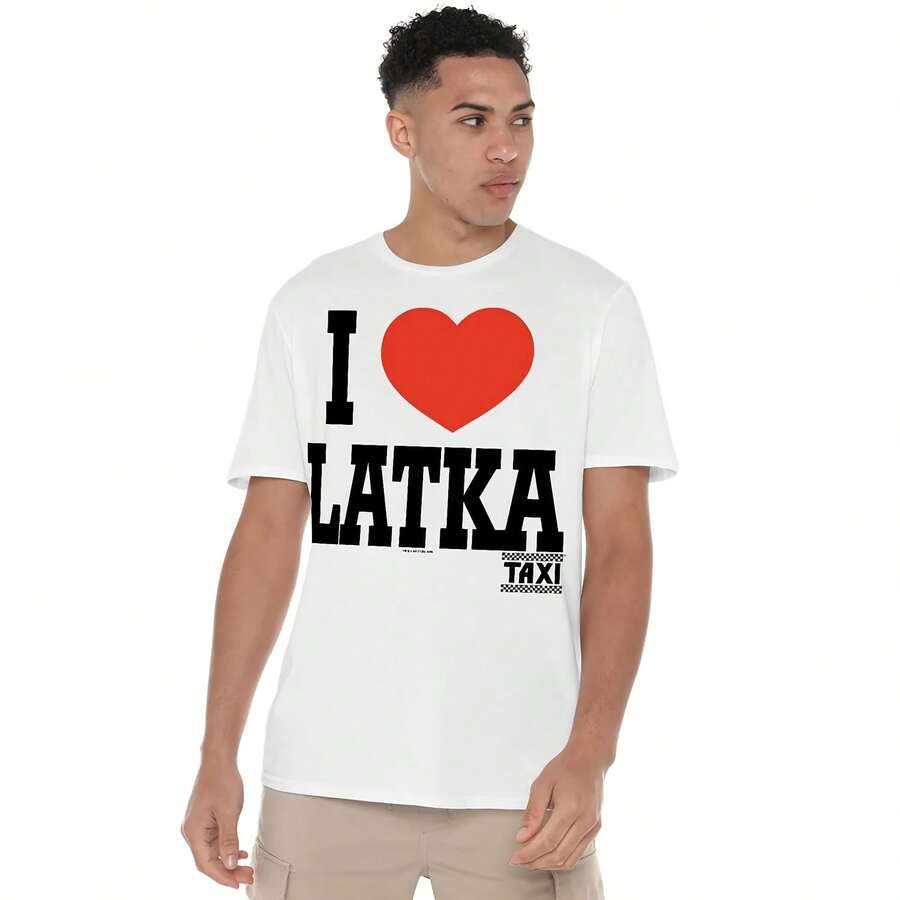 Camiseta Taxi I Heart Latka S-2XL, blanca - Multicolor - Ver 1