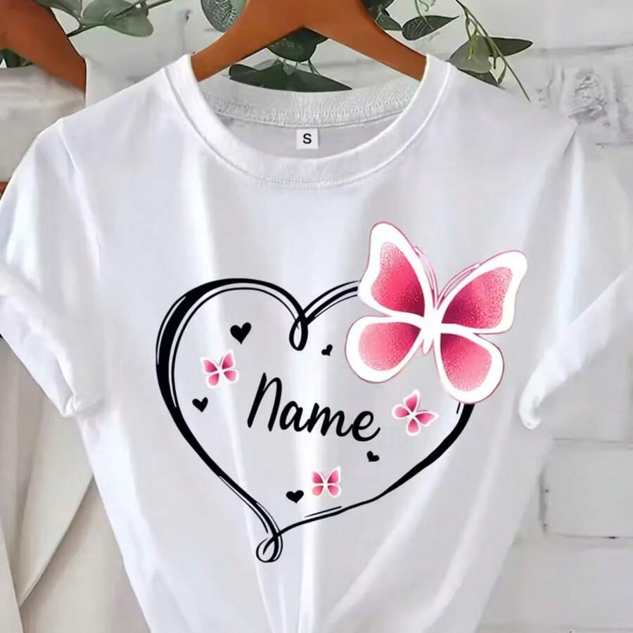 Camiseta Personalizada con Texto, Camiseta con Logo de Negocio, Ropa con Logotipo de Equipo, Diseña tu Propia Camiseta - Blanco - Ver 1