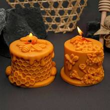2 moldes de silicona para pilar de panal en 3D, para bricolaje, diseo de abejas y abejas en, para aromaterapia, velas de yeso, hecho a mano, decoracin del hogar molde de panal de abeja, 8 - Molde de panal-8 - Ver 7