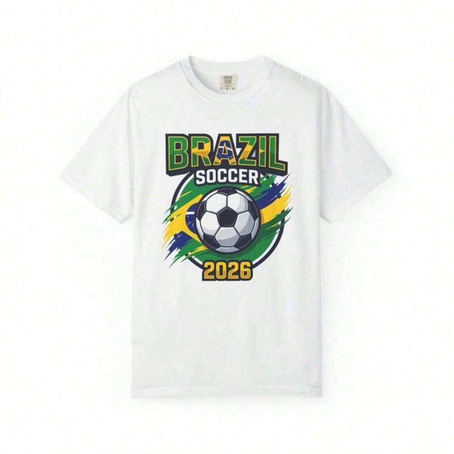 Camiseta del Equipo de Fútbol de Brasil 2026 _ Camiseta de Fútbol de Brasil - Negro - Ver 1