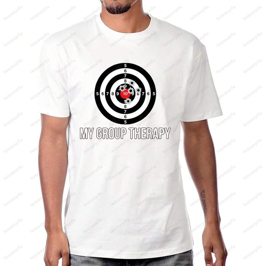 Camiseta de terapia My Group para hombre, ropa informal holgada de moda Harajuku, ropa informal estilo Hip Hop, camiseta de manga corta de estilo veraniego 2025 - Multicolor - Ver 1