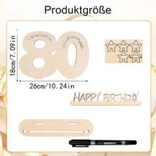 18/20/30/40/50/60/70/80 生日錢夾，生日派對裝飾，生日紀念品，祝福簽到用品，驚喜卡 - 彩色 - 查看 11