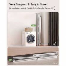 Lifting/Electric Clothes Drying Racks - Silver - View 2