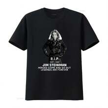 Camiseta de edición limitada en honor a Jim Steinman R I P 1947 2021 Los héroes vienen y se van, pero las leyendas son eternas Talla S a 5XL vintage - Multicolor - Ver 1