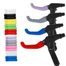 Fundas para manijas de freno de bicicleta hechas de material TPR, fundas antideslizantes para bicicletas de montaña, protectores de manijas de  para ciclismo, accesorios de bicicleta duraderos y cómodos. - Negro - Ver 9