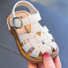 Caweiny Summer Mid-To-Large Children Indoor Baby Shoes, Kids Beach Shoes With Closed Toe - White - View 1