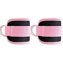6pcs Set - Resistance Band Set With Ankle Straps, Padded Fitness Ankle Straps, Hip And Leg Workout Equipment For Women, Adjustable Wrist Cuff And Shoulder Strap For Hip Kick, D-Ring Compatible With Cable Machine Gym Foot Training Support - Multicolor - View 18