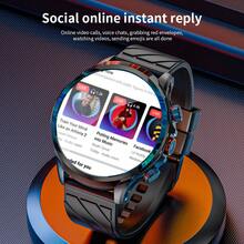 LOKMAT APPLLP 8 PRO 4g Smart Watch 1.85 HD Large Round Screen HD Camera Heart Rate Blood Oxygen Breathing Health Function Detection Can Insert 2G/3G/4G/5G Phone Card Support WiFi Internet Access APP Download Android System 8.1 - APPLLP 8 PRO Silver - View 7