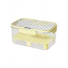 1pc Insulated Storage Box, Portable Hand-Carried Fruit Fresh-Keeping Box, Large Capacity Colander Fruit & Vegetable Airtight Container, Essential For Outdoor And Home Fruit & Vegetable Layered Fresh-Keeping - View 3