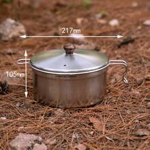 CAMPINGMOON户外露营雪锅,304不锈钢两用锅,可用于煮、蒸、煮汤、煮方便面,型号S371,S371-C1 - A - 查看 10