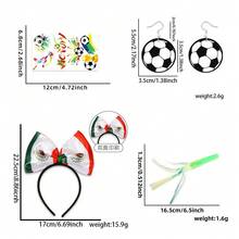 Set de Animación para Partidos de Fútbol Mundial, Diadema y Pin con Banderas de Varios Países, Accesorios para Aficionados - Estilo 5 - Ver 11