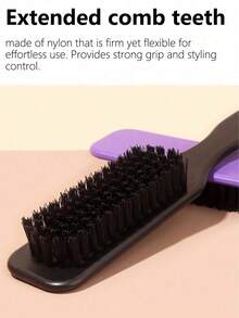 1pc Back Comb, Neutral Professional Thick Soft Hair Brush, Gradient Trim, Hairdressing Tool, Suitable For Students And Travel, Women's Hair Accessory, Hair Comb, Mini Hair Brush Set - Upgraded Version - View 7