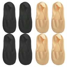 Tất nữ mùa hè mỏng thoáng khí, tất lụa băng không lộ, đế silicone chống trượt, thấm hút mồ hôi, tất thuyền - Nhiều màu - Xem 17