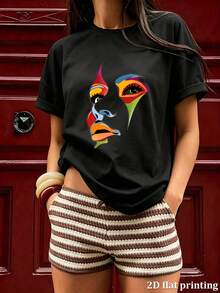 Women T-Shirts - 黑色 - 查看 5