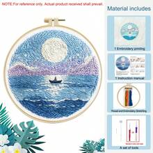 Fun Punch Needle Embroidery Complete Tool Kit, Cute Animal, Flower, Landscape Patterns, Stress Relief Handmade Craft Material Kit Gift, Includes Punch Needle + Complete Tools | With Video Tutorial - Multicolor - View 13
