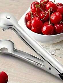 1pc Stainless Steel Cherry/Olive Seed Remover, Jujube Pitting Tool, Multi-Function Kitchen Hand Tool, Olive Seed Remover - Multicolor - View 2